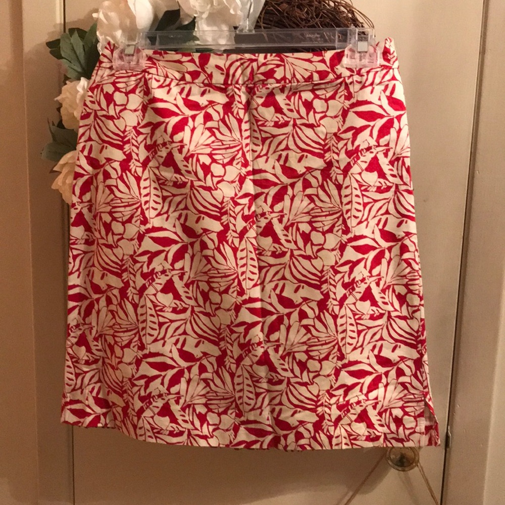 🌻🌻Gap Side Zip Skirt Size 8 Tan/Deep Red